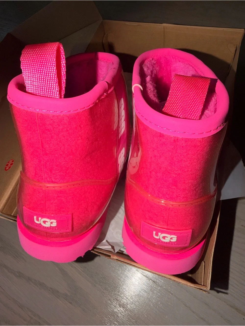UGG Kids Pink Waterproof Rain & Snow Boots